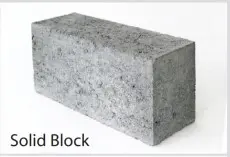 Concrete Solid BlocK ( 400 * 200 ) mm