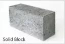 Concrete Solid BlocK ( 400 * 200 ) mm